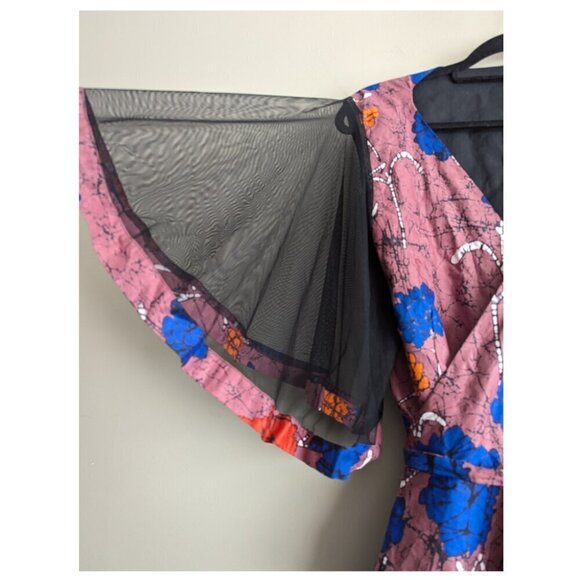 Handmade Mesh waterfall sleeve surplice wrap - Picture 3 of 4